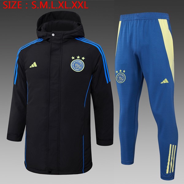 Abrigo Ajax Conjunto Completo 2024-2025 Negro